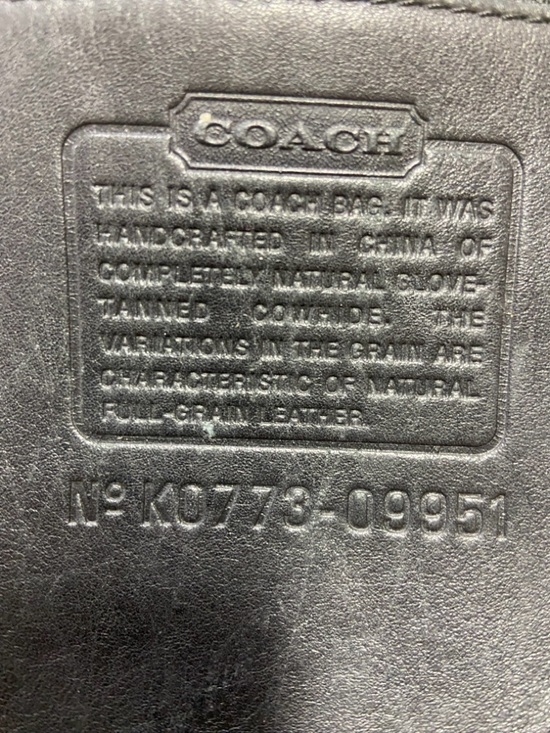 Vintage Coach Patricia's Legacy Bag #9951 - Black Glove-Tanned Leather - Picture 16 of 16